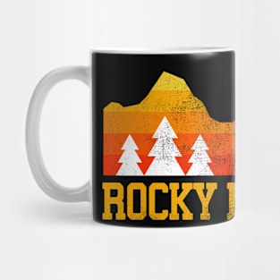 rocky mountain national park retro vintage mountains Mug